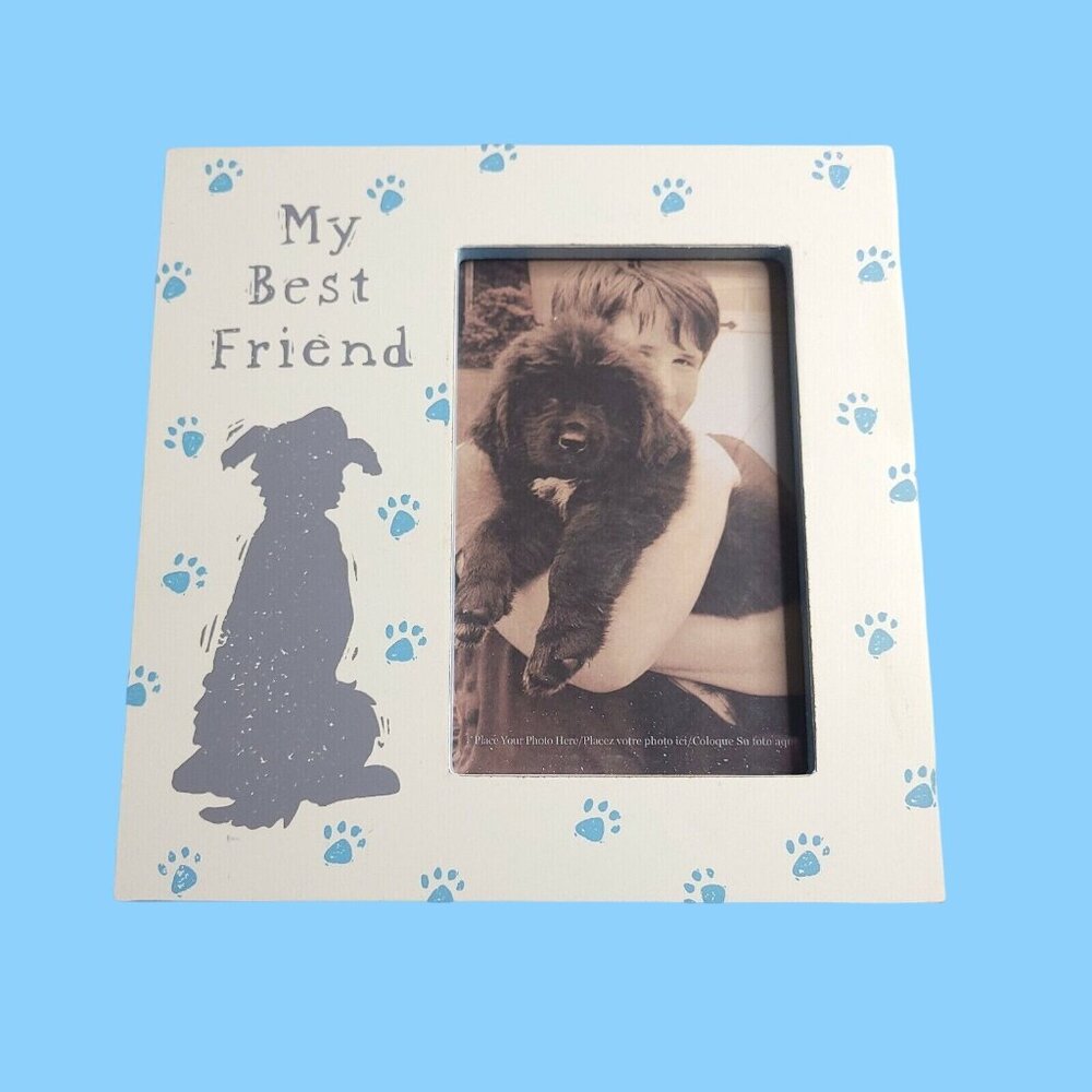 Photo Frame Dog Lover My Best Friend Plaque Fame Fur Baby Table Top Frame